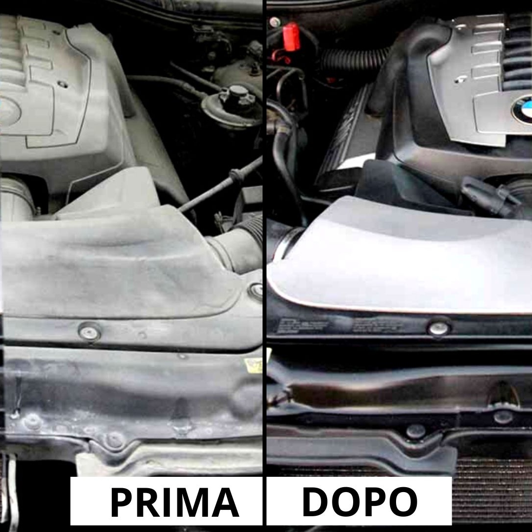 pulizia motore con ghiaccio secco